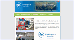 Desktop Screenshot of elektroplast.sk